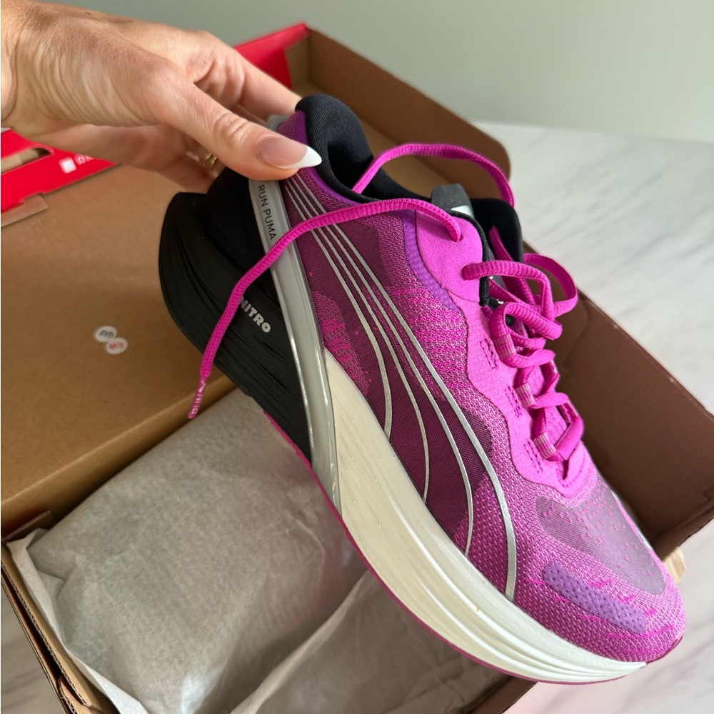 Puma Nitro Women's Pink and Black Athletic Shoes